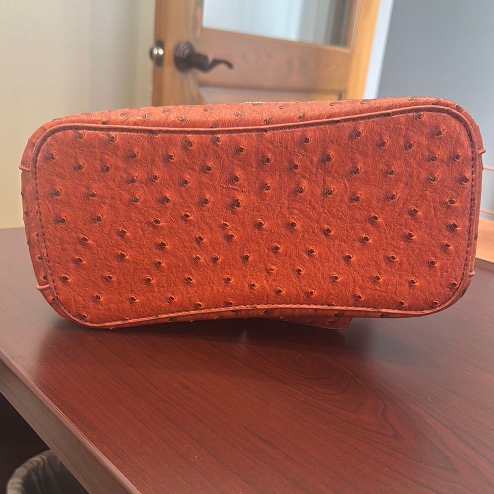 Elegant Orange/Brown Bow Handbag - Picture 7 of 12